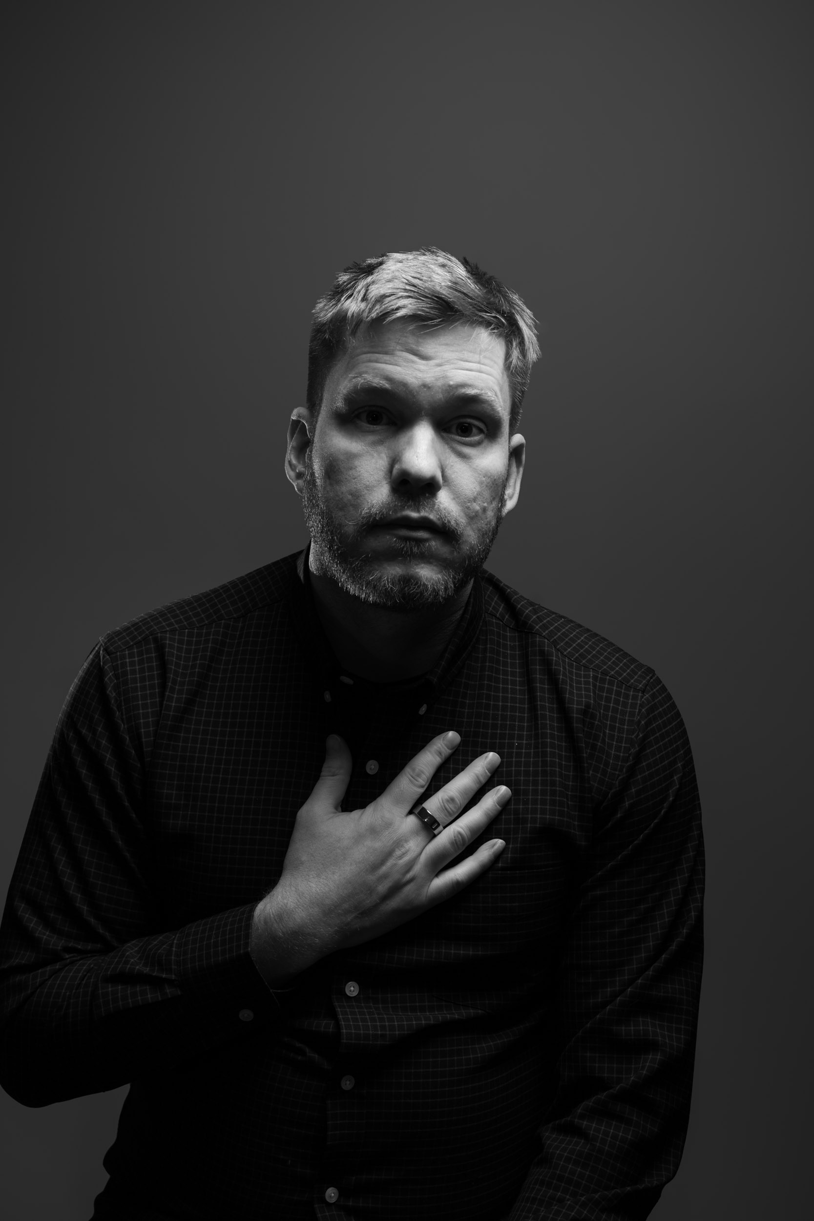 Shef Reynolds, photographed in studio
